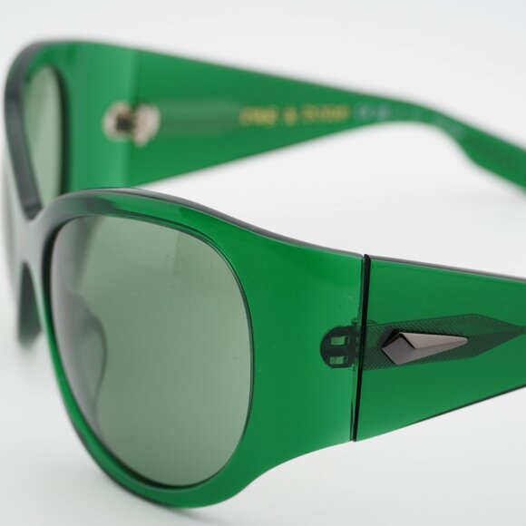 Rag & Bone RNB6004/S 01ED QT Sunglasses Green Butterfly Frame, Green Lenses - Picture 2 of 9